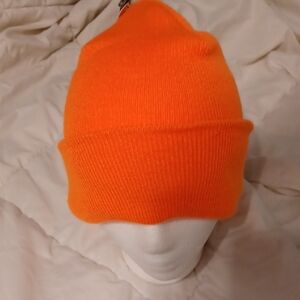 NEW!!! Adidas(Tall Fit) Mens Bright Orange 100% Acrylic Beanie!